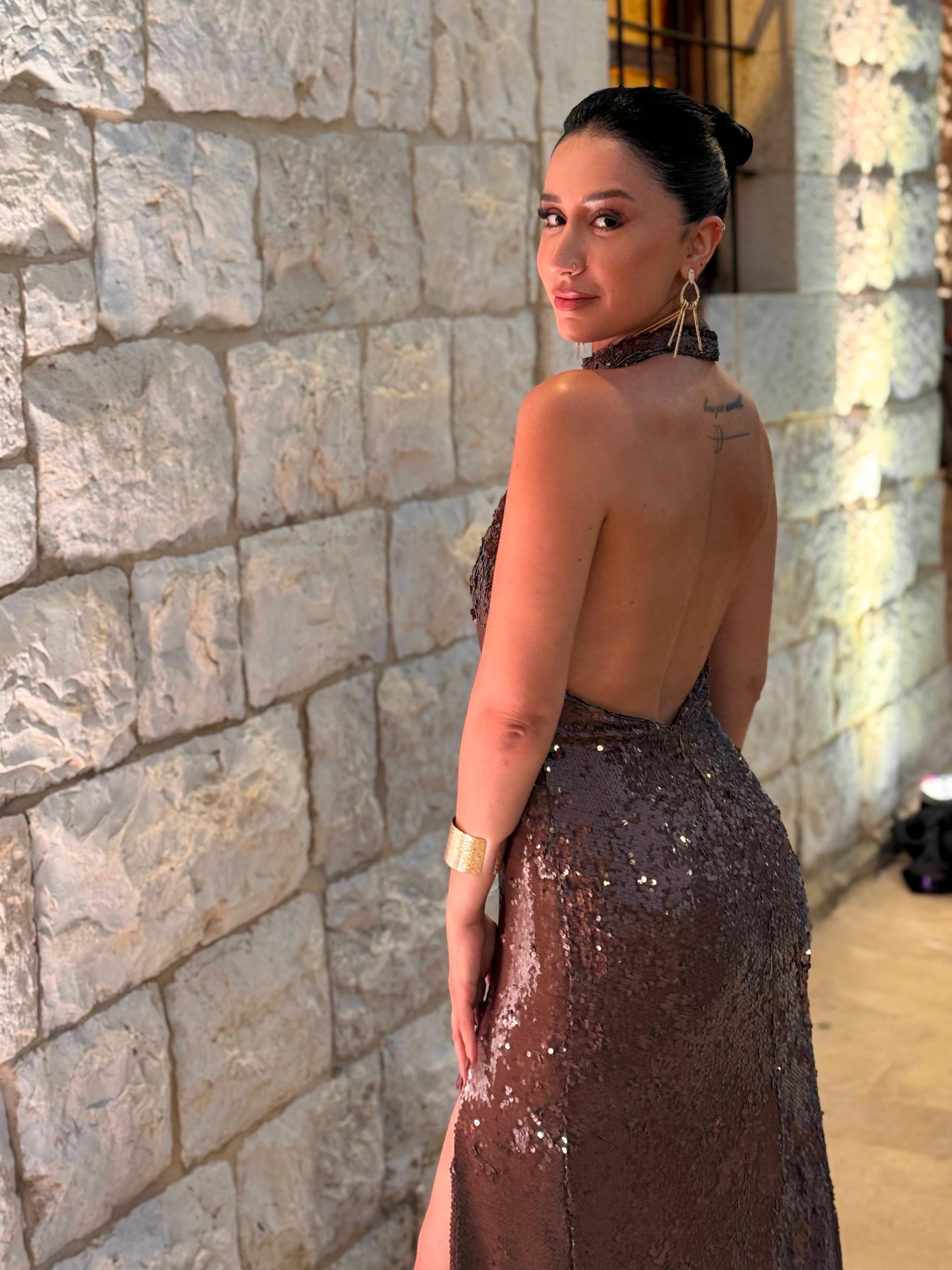 Brown Sequin
